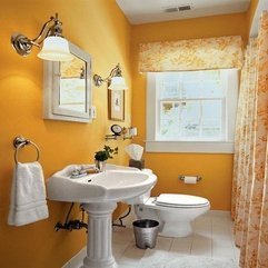 Best Inspirations : Contemporary Bathroom Decorating Ideas Cool Orange - Karbonix