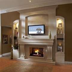 Contemporary Fireplace Tv Fabulous Design - Karbonix