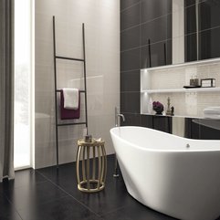 Contemporary Minimalist Bathroom Design In Awesome Cream Black - Karbonix