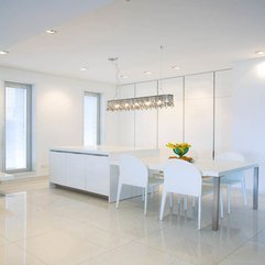 Contemporary Minimalist Dining Room Interior Decorating - Karbonix