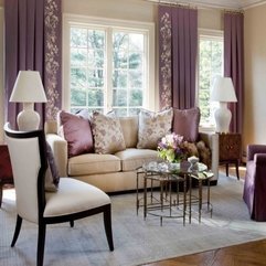 Contemporary Purple Living Room - Karbonix
