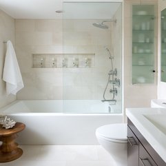Contemporary Small Bathroom Silver Showers - Karbonix
