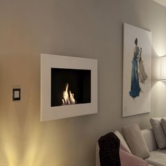 Contemporary Wall Mounted Fireplace Bioethanol Open Hearth - Karbonix