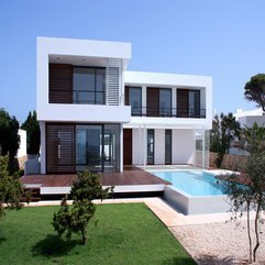 Best Inspirations : Contemporary White Brown Residence Two Level - Karbonix