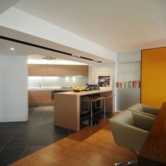 Best Inspirations : Cool Foldable Briliant Decoration Modern Blue Kitchen Interior - Karbonix