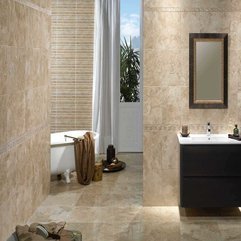 Cool Modern Bathroom With Hallway To Comfortable Bathtub Area - Karbonix