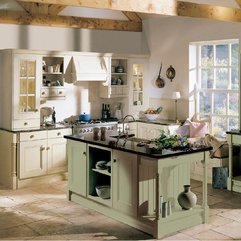 Best Inspirations : Cottage Kitchen Designs Green Countertops With Large Windows English - Karbonix