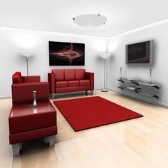 Best Inspirations : Couch Also Rug With Home Plasma Lcd Plasma Tv The White Wall Red Sofa - Karbonix