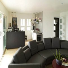 Cozy Apartment Design With Dark Furniture Decoration Interior - Karbonix