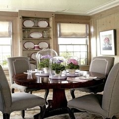 Cozy Dining Room With Grey Color On The Chairs Coosyd Interior - Karbonix
