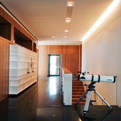 Cozy Family Home Equipped With White Shelf On Wooden Wall Hallway In - Karbonix