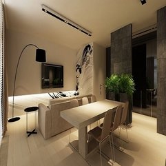 Cream Living Room Diner In Modern Style - Karbonix