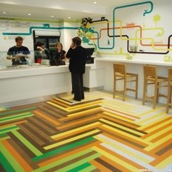 Creative Interior Ideas With Colorful Floor - Karbonix