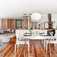 Creative Neutral Dining Room With Wooden Daily Interior Design - Karbonix