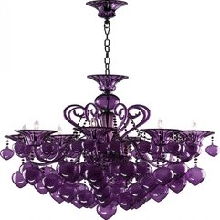 Best Inspirations : Crystal Chandelier Photo Eggplant Color - Karbonix