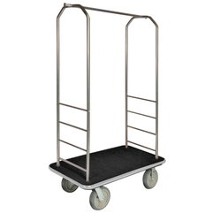 Best Inspirations : CSL 2000GY 050 Chrome Finish Bellman 39 S Cart With Rectangular Black - Karbonix