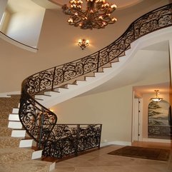 Best Inspirations : Curved Stair Design Looks Elegant - Karbonix