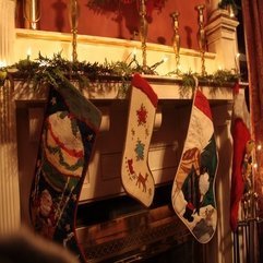 Cute Stokings For Joyful Christmas Fireplace Mantel Decorations - Karbonix