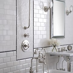 Dainty White Bathroom Tiles Contrast With Artistic Old Inspirational 2013 - Karbonix