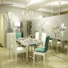 Decorated Particion White Dining Space Flower - Karbonix