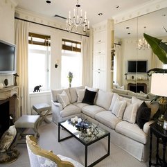 Best Inspirations : Decorating Breathtaking Home Interior Living Room With White Sofa - Karbonix