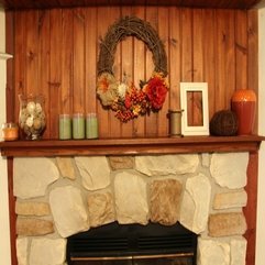 Decorating Ideas Interesting Natural Stone Fireplace With Nice - Karbonix