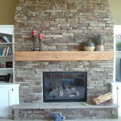 Decorating Ideas Lovely Rustic Fireplace Design In Living Room - Karbonix