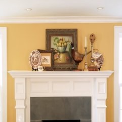 Best Inspirations : Decorating Ideas Top Notch Mantel Decoration For White Fireplace - Karbonix