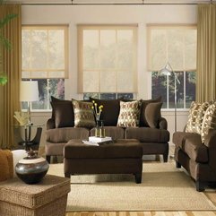 Decorating Ideas Traditional With Brown Sofa Living Room - Karbonix
