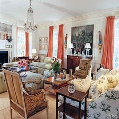 Decorating Ideas Traditional With Orange Curtains Living Room - Karbonix