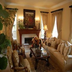 Decorating Ideas Traditional With The Curtains Living Room - Karbonix