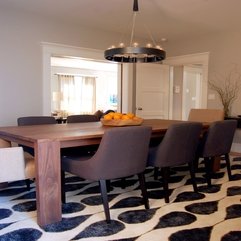 Decorating Interesting Area Rug For Modern Dining Room As - Karbonix