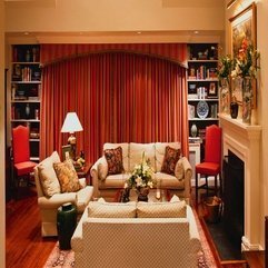 Decorating Living Room With Comfortable White Sofa And Fireplace Ideas - Karbonix