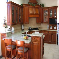 Best Inspirations : Decorating Open Kitchen Design With Wooden Furniture Interior - Karbonix