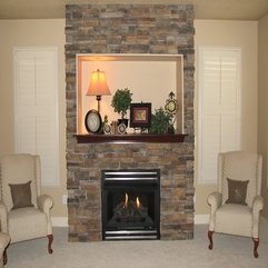 Decoration Ideas Wonderful Black Iron Fireplace With Stone Also - Karbonix