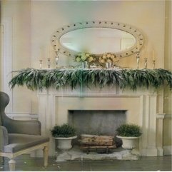 Best Inspirations : Decorations Amazing White Stoned Mantel With Adorable White - Karbonix