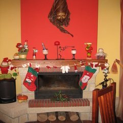 Decorations Cute Kids Fun Colorful Christmas Fireplace Mantel - Karbonix