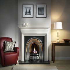 Decorations Fascinating Contemporary Fireplace With Elegant Red - Karbonix