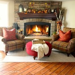 Best Inspirations : Decorations Sensational Stone Fireplace With Christmas Mantel And - Karbonix