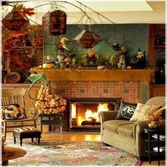 Decorations Warm Thanksgiving Fireplace Mantel Ornamentation - Karbonix