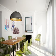 Delicious Modern Dining Room Design Scheme With Modern White - Karbonix