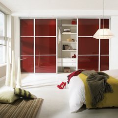 Deluxe Design Red Sliding Door For Bedroom Decobizz - Karbonix