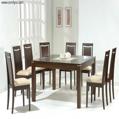 Deluxe Retro Dining Room Interior Design With Wooden Chairs Home - Karbonix