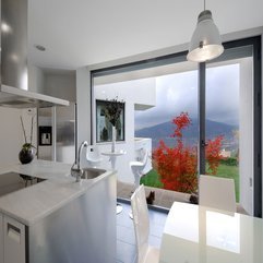 Best Inspirations : Design Among Dining Room Kitchen Coffee Space White Theme Facing Beautiful View Open Plan - Karbonix