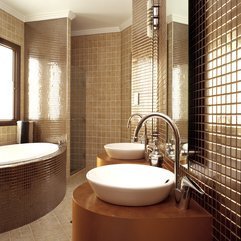 Design Bathroom Interiors Modish Brown - Karbonix