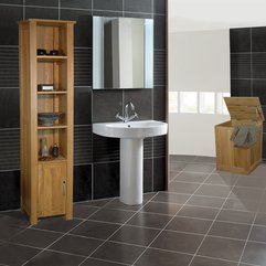 Design Black White Bathroom Interior - Karbonix
