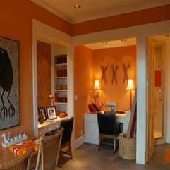 Best Inspirations : Design For Home Office Orange Accent - Karbonix