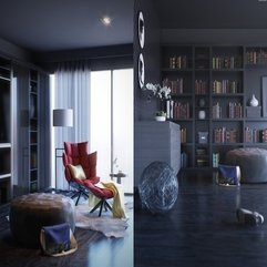 Design Ideas Cozy Home Library Design Ideas Contemporary Home - Karbonix