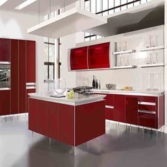 Design Kitchen Modern Red - Karbonix
