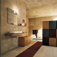 Design Modern Bathroom With Stone Walls - Karbonix